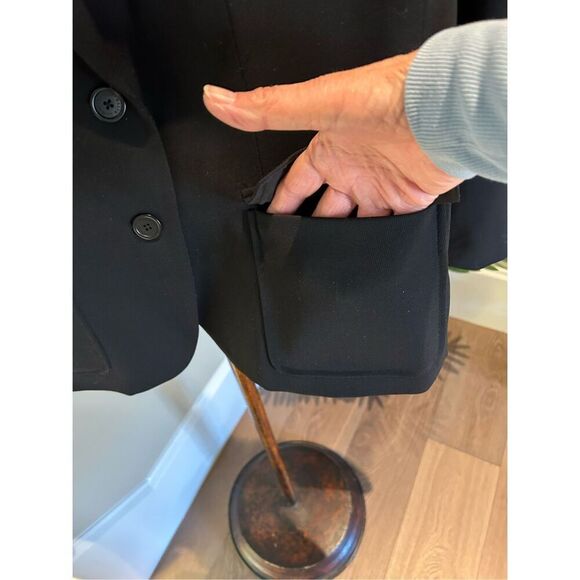 LAUREN by Ralph Lauren Black Blazer Size 12 - Picture 6 of 7